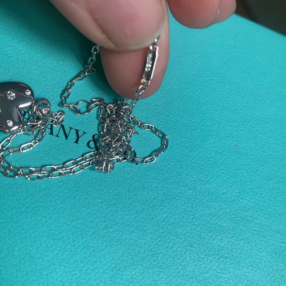 Tiffany and Co 18k white gold etoile necklace diamonds RARE - Picture 5 of 7